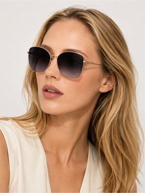 Longchamp Smoke Butterfly Ladies Sunglasses